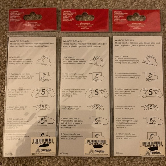Disney Family Window Decals (3) - Picture 2 of 2